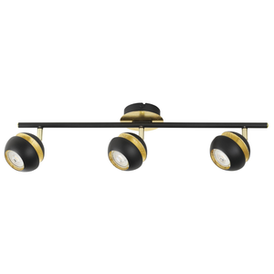 B-Ware Eglo Led Deckenlampe Nocito Deckenlampe Lampe Licht 3 Flammig Gu10 Schwarz Gold