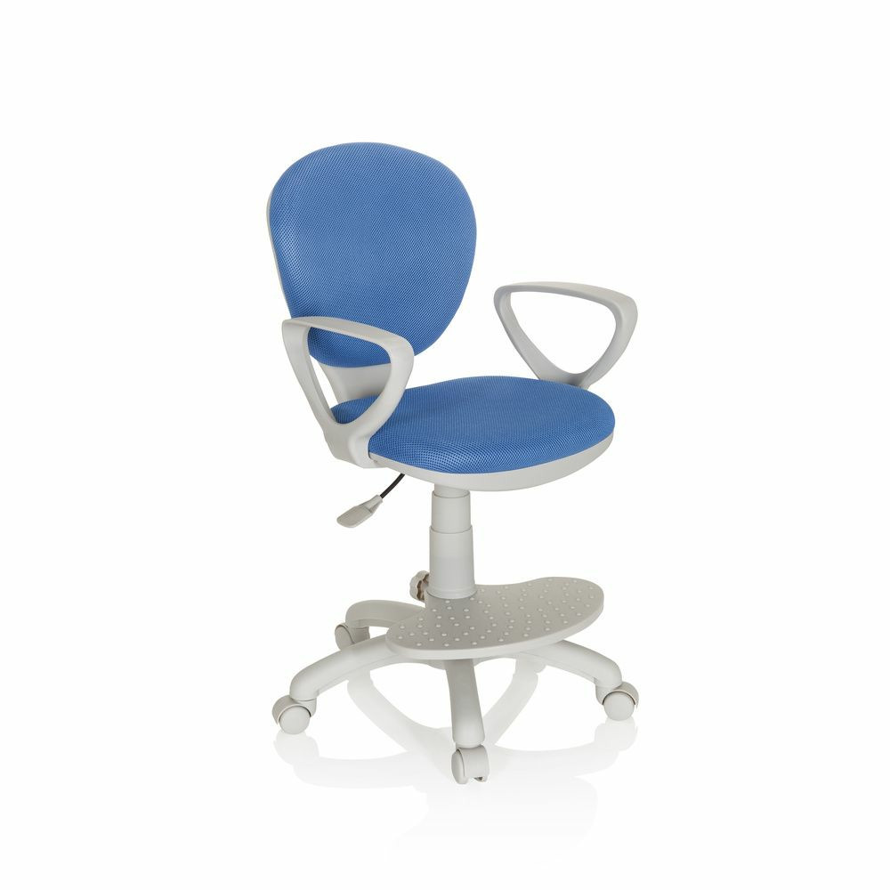 B-Ware Kinderstuhl Schreibtischstuhl Drehstuhl Computerstuhl Kid Colour G1 Stoff Blau