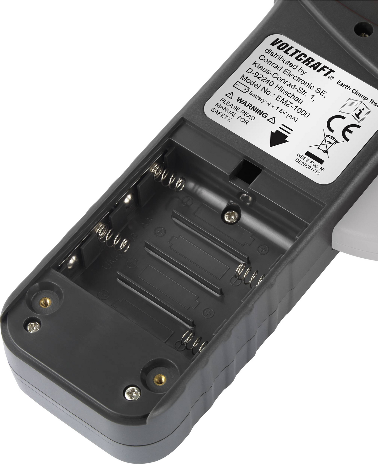 VOLTCRAFT EMZ-1000 Erdungsmessgerät 0.01 - 1200 Ω Messgerät DEFEKTWARE