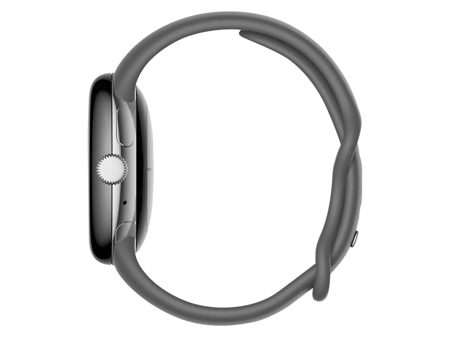 B-Ware Google Smartwatch Uhr Pixel Watch 4 G Polished Silver Sportarmband Charcoal - 840244600372