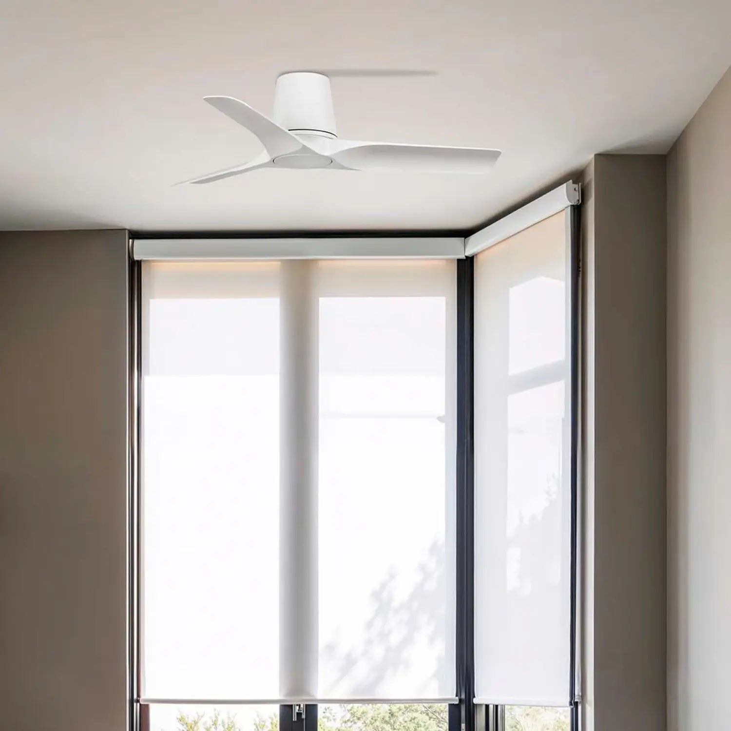 B-Ware Faro Deckenventilator Ventilator Hey Tub S Weiß Fernbedienung Timer 90 Cm - 8421776363144