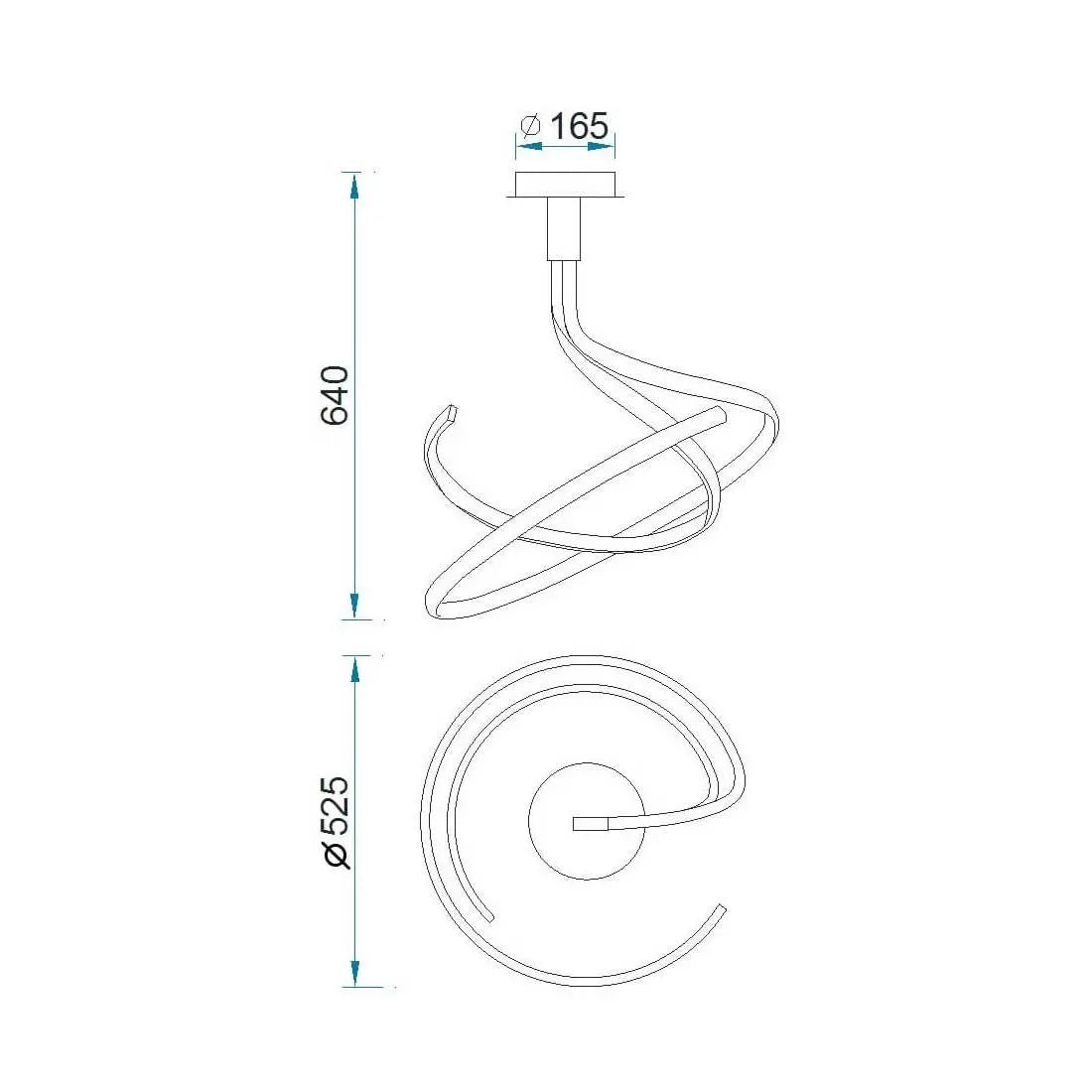B-Ware Mantra Deckenleuchte Lampe Led Silber Innenbeleuchtung 50 W Wohnzimmer Esszimmer  - 8435153249815