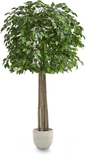 B-Ware Maia Shop Ficus Kunstpflanzen Künstlicher Baum Kunstpflanze mit Topf 190x100 cm