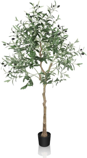 B-Ware YOLEO Kunstpflanze Olivenbaum 150cm Kunstbaum Künstliche Pflanze Deko Baum490