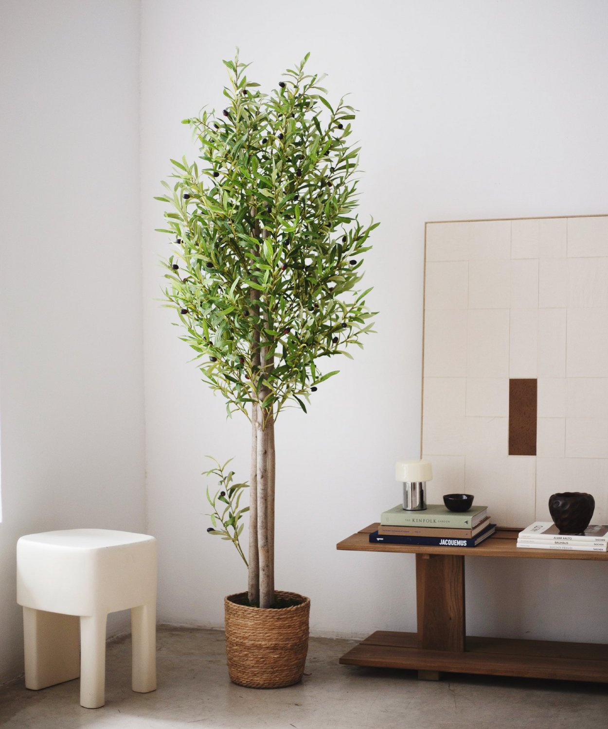 Maia Shop Künstlicher Olivenbaum Kunstpflanze Baum 180 Cm Naturholzstamm Oliven B-Ware - 8435240999050