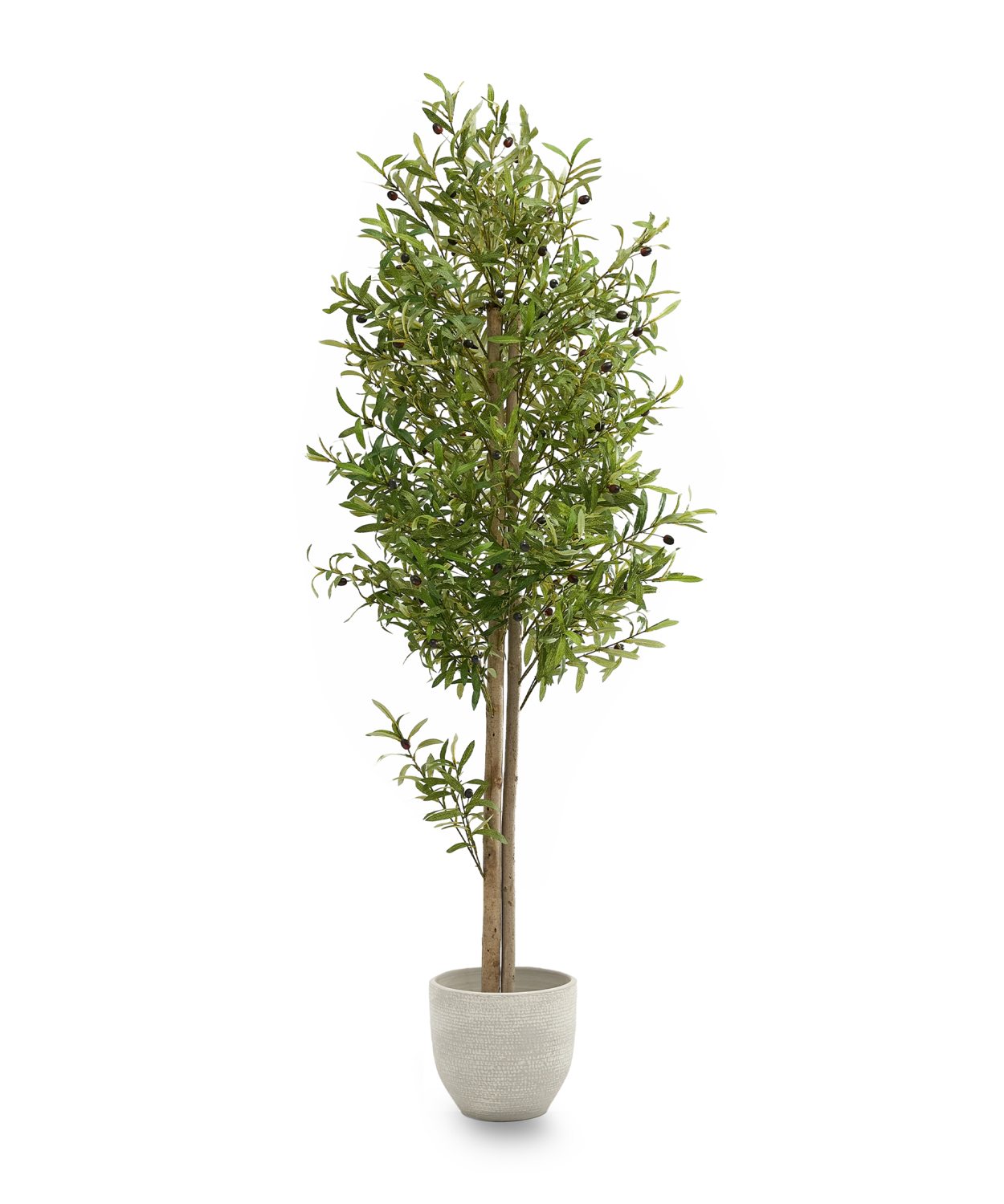 Maia Shop Künstlicher Olivenbaum Kunstpflanze Baum 180 Cm Naturholzstamm Oliven B-Ware - 8435240999050