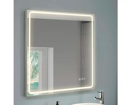 B-Ware Focco Badspiegel Lichtspiegel Led Spiegel Mia Ii Alu Natur Badezimmer Drehbar - 8436549391475