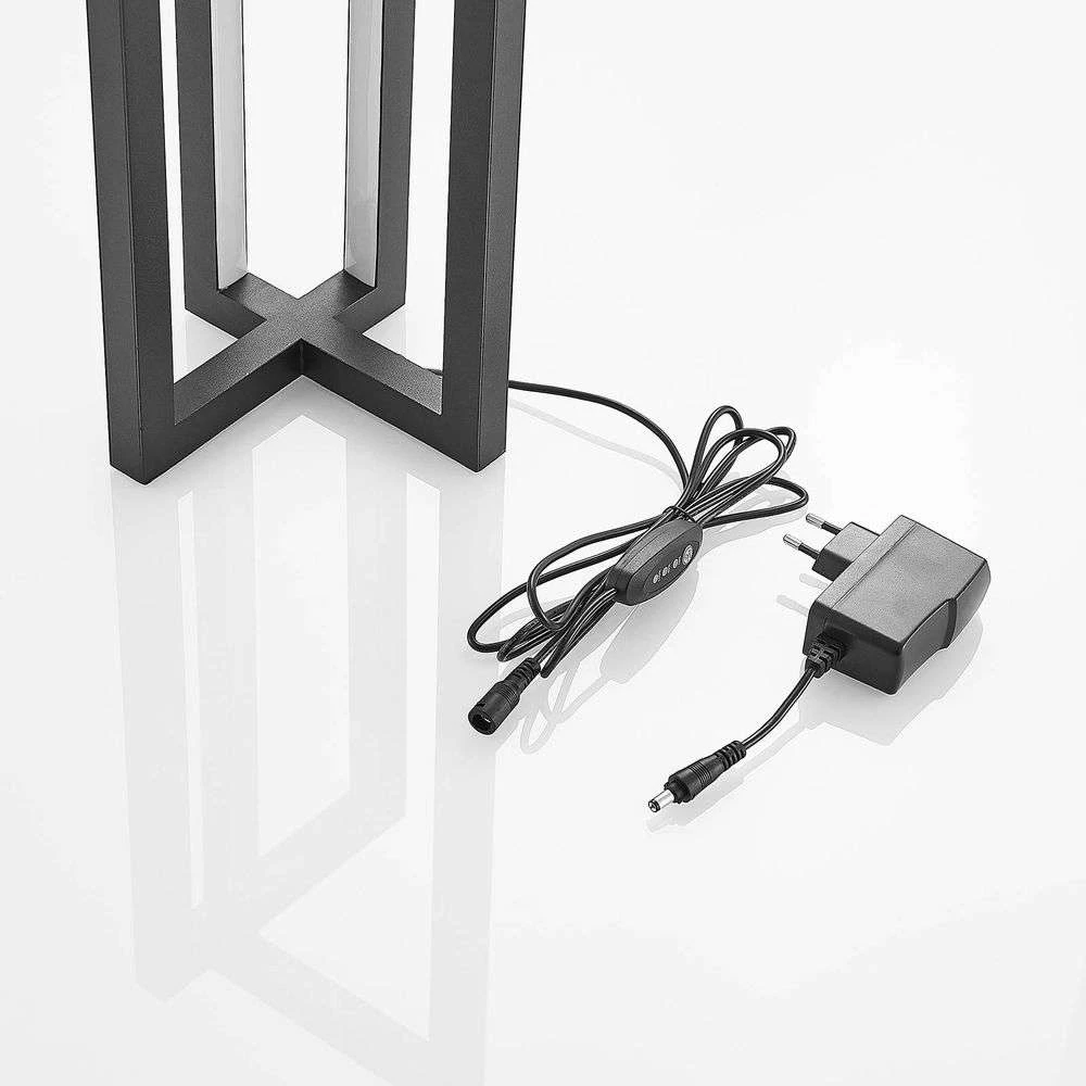 B-Ware Lucande Tischleuchte Schreibtischlampe Led Hylda Schwarz Dimmbar Modern Wohnb0