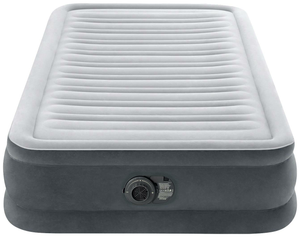 B-Ware Intex Twin Comfort Plush Airbed Luftmatratze Luftbett Matratze Fiber Tech Grau