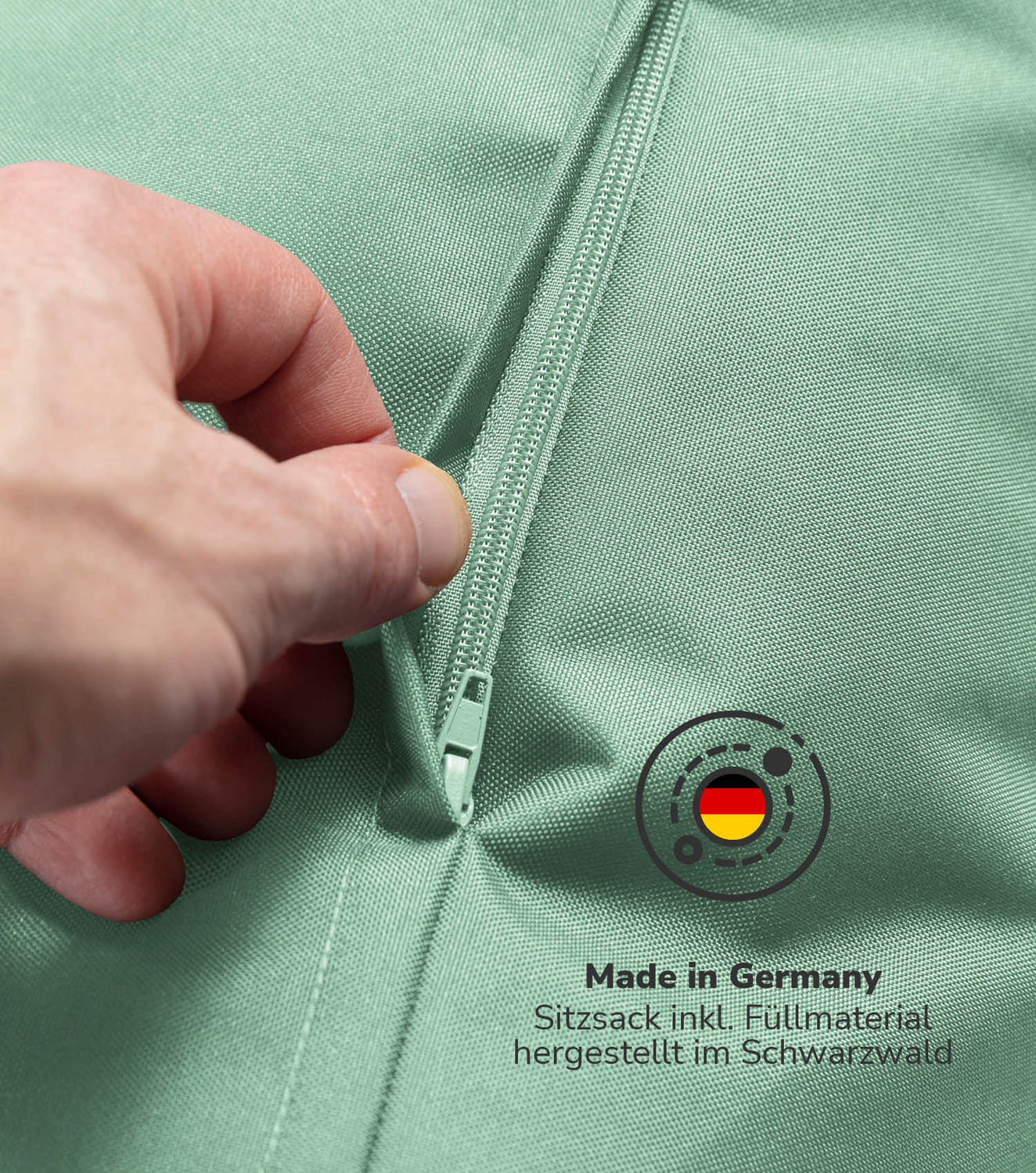 Mokebo Kindersessel Sitzsack Kinder Lesesessel Kindersitzsack Grün Outdoor B-Ware