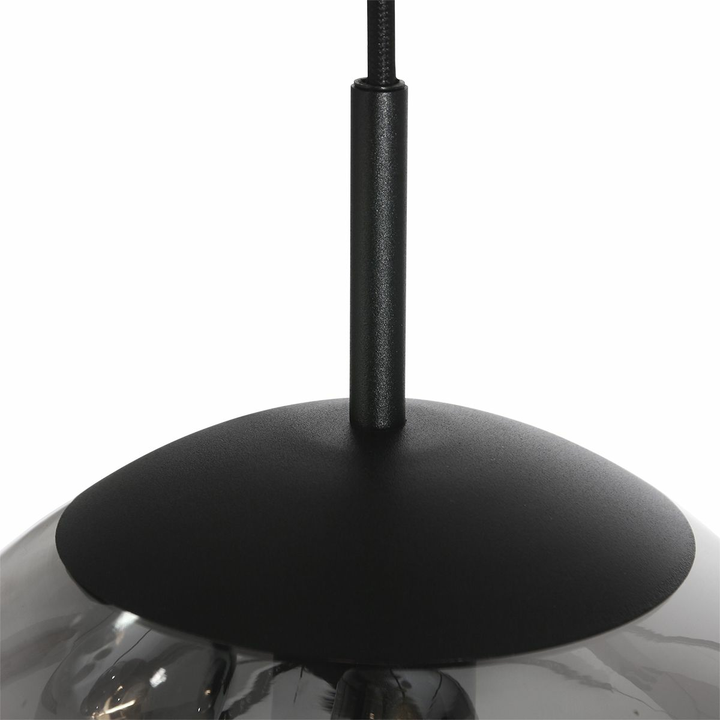 Steinhauer Bollique Pendelleuchte Hängeleuchte Designerlampe Rauchglas Schwarz B-Ware