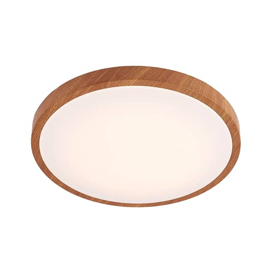 B-Ware Lindby Mynte Led Deckenlampe Deckenlampe Lampe Leuchte24 W ø 42,5 Cm Holz Weiß