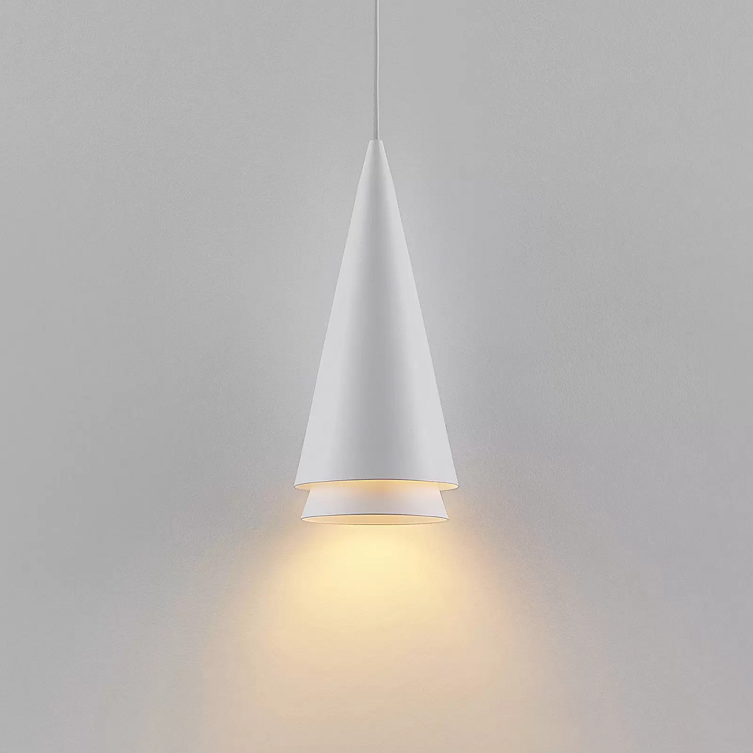 B-Ware Lucande Naoh Hängeleuchte Einflammig Weiß Hängelampe Deckenlampe Deckenleuc979