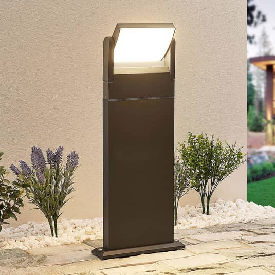 Lindby Cathalena LED-Wegeleuchte Wegelampe Lampe Leuchte Gartenlampe Dunkelgrau - 4251096586770