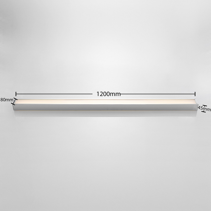 Lindby Layan LED-Bad-Wandleuchte Wandleuchte Lampe Badezimmerlampe chrom 120 cm