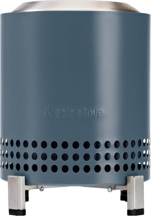 B-Ware Solo Stove Tischfeuer Mini Tischkamin Mesa XL Edelstahl Standfuß Blau mit Tasche