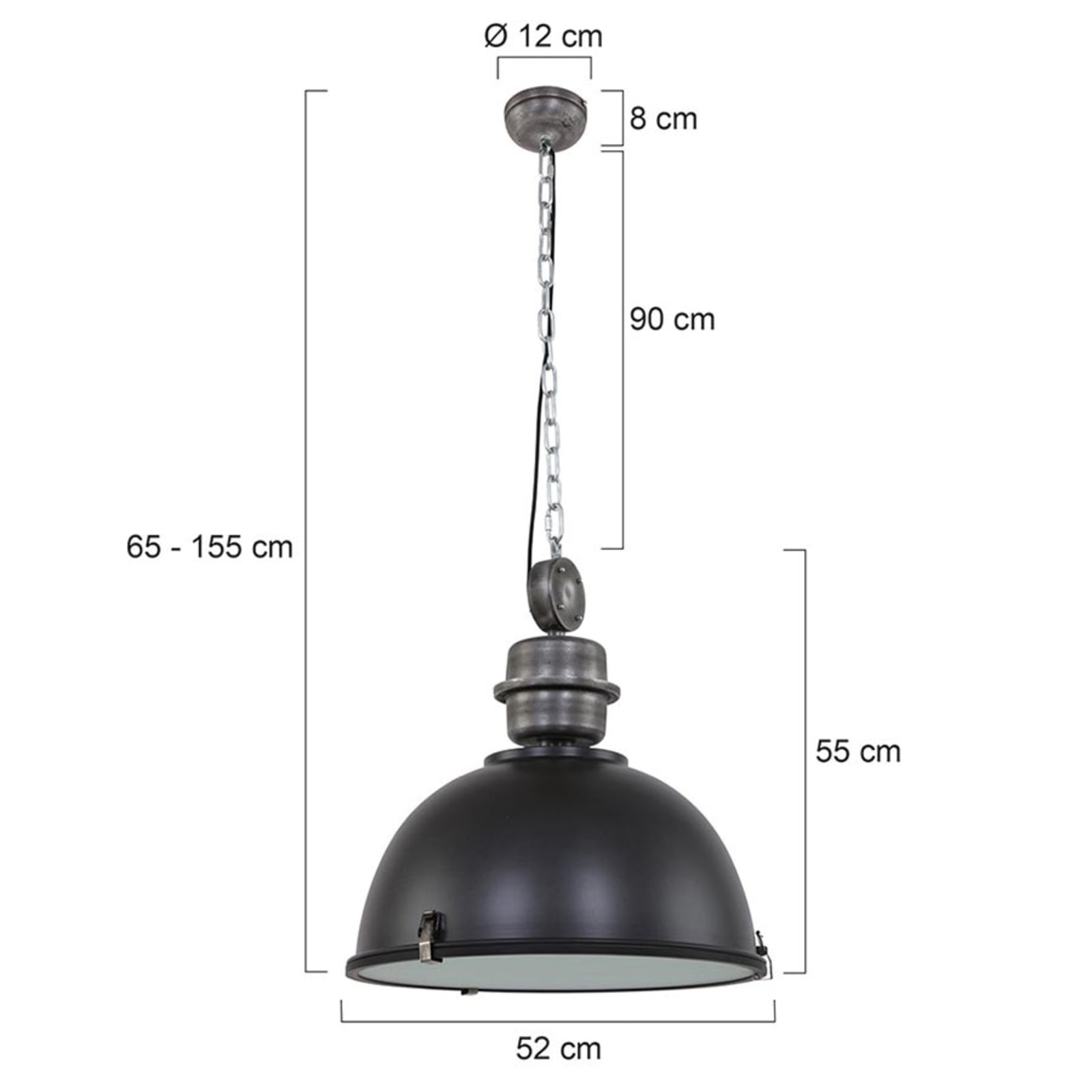 Steinhauer Hängeleuchte Bikkel L02 Pendelleuchte dimmbar Lampe E27 60W IP20 52cm - 8712746106732
