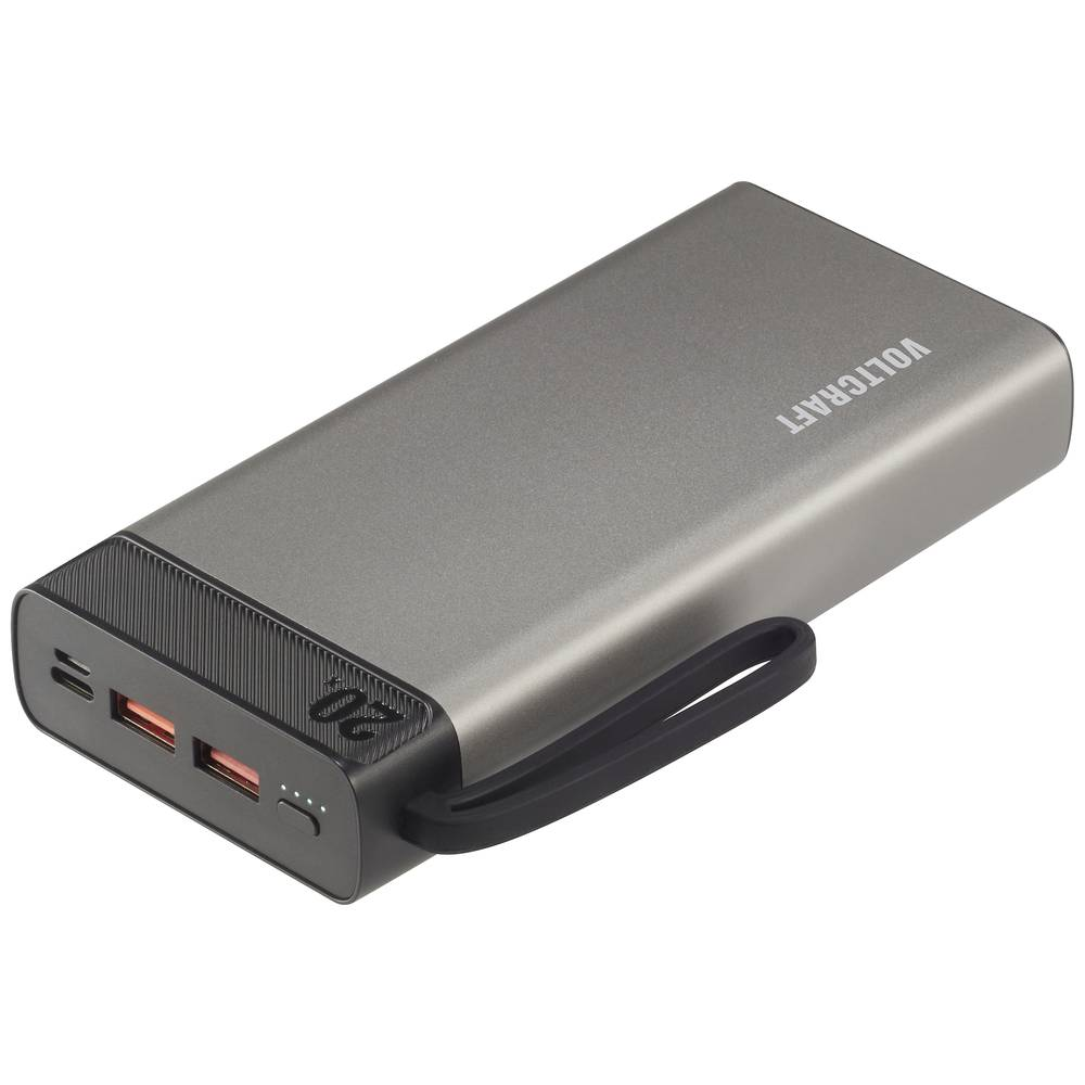 VOLTCRAFT PB-20-PD3.0 Powerbank 20000 mAh Power Delivery 3.0 LiPo Grau-Schwarz