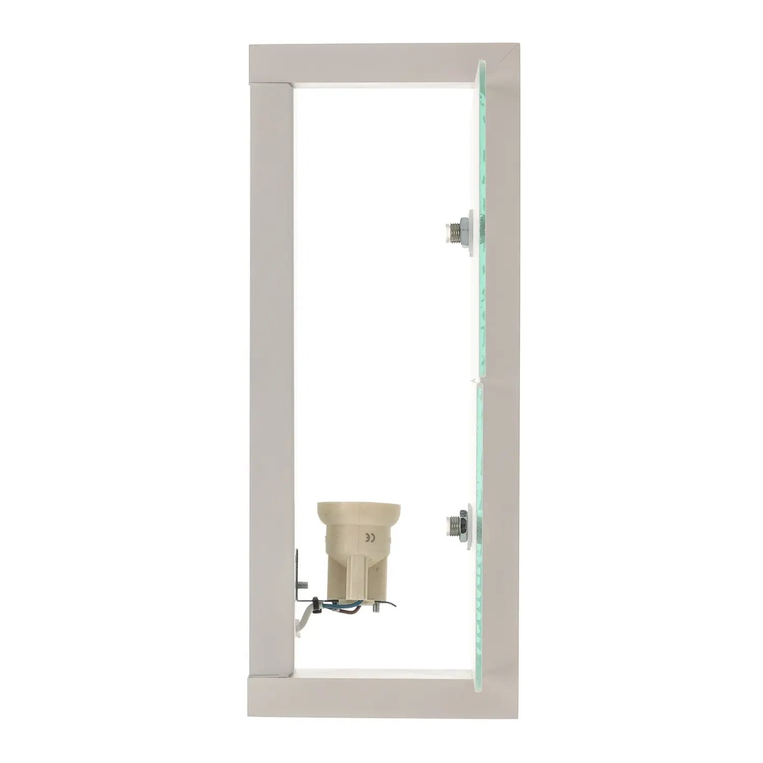 B-Ware Wandleuchte Wandlampe Glas Weiß Shifted 1 Leuchte Beleuchtung Holz Modern - 8544060