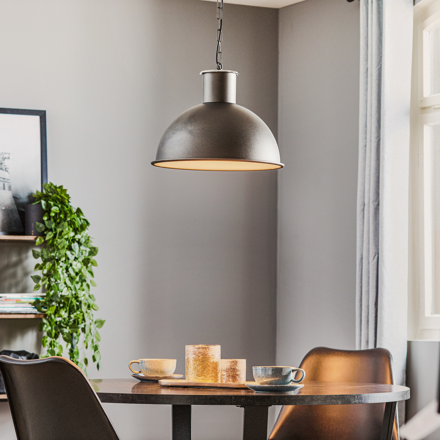 Pendelleuchte Emoti Einflammig Anthrazit Pendellampe Deckenlampe Lampe Leuchte B-Ware - 5902553218312