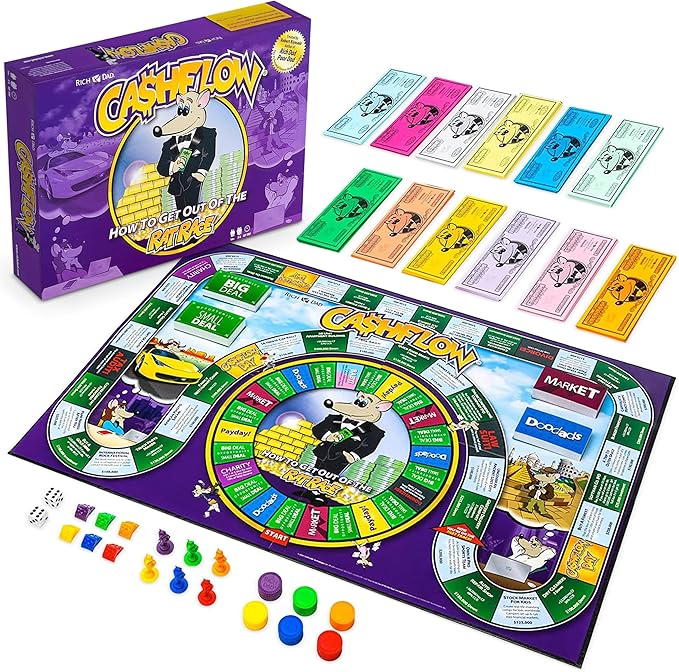 Rich Dad CASHFLOW Bildungsspiel Brettspiel Lernspiel Finanzspiel für Erwachsene - 5903111534073
