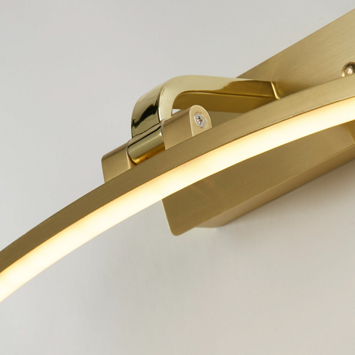 Searchlight Led Wandleuchte Santorini Breite 40 Cm Messing Neigbar Wandlampe B-Ware - 5053423255026