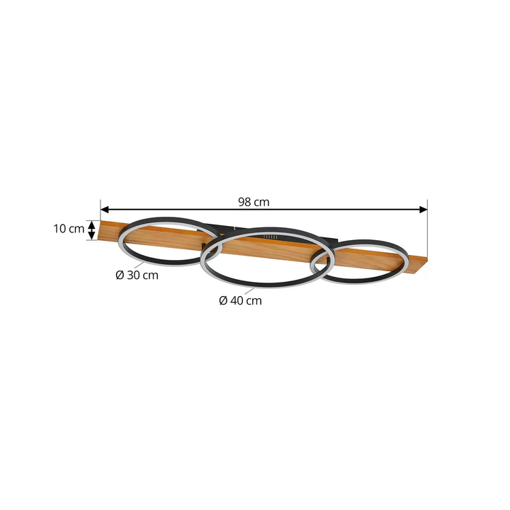 Lindby Galad LED-Deckenleuchte Deckenlampe Leuchte Lampe Deckenlicht Dekolampe