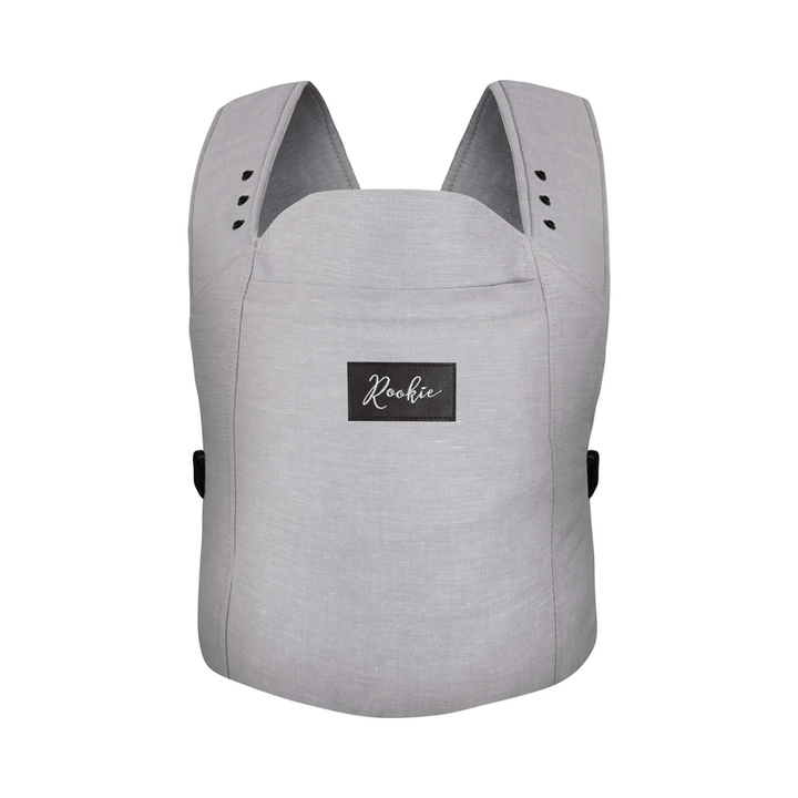 Rookie Babytrage Premium Grey Tragesystem Bauchtasche Babytragetasche Tasche