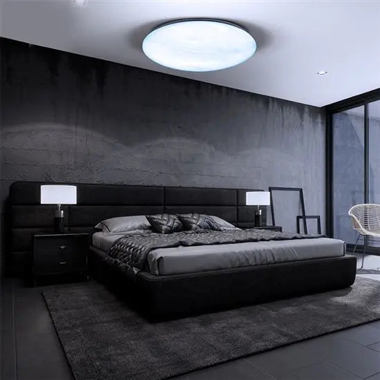 B-Ware Solight Deckenleuchte Led Sterneneffekt Fernbedienung Dimmbar Cct Weiß 37 Cm 24 W - 8592718027605