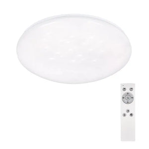 B-Ware Solight Deckenleuchte Led Sterneneffekt Fernbedienung Dimmbar Cct Weiß 37 Cm 24 W
