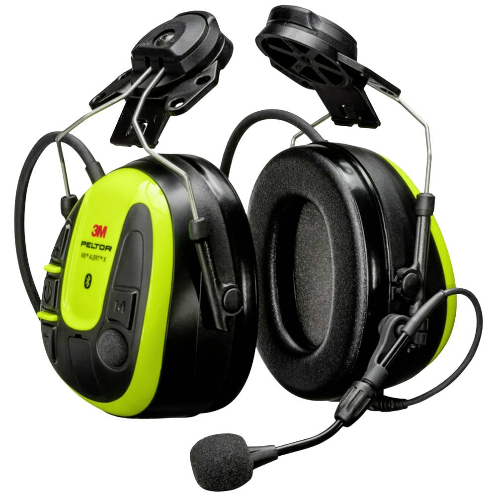 3 M Peltor Ws Alert X Headset Hörschutz Hellgelbe Schalen Befestigung Schutzhelm B-Ware