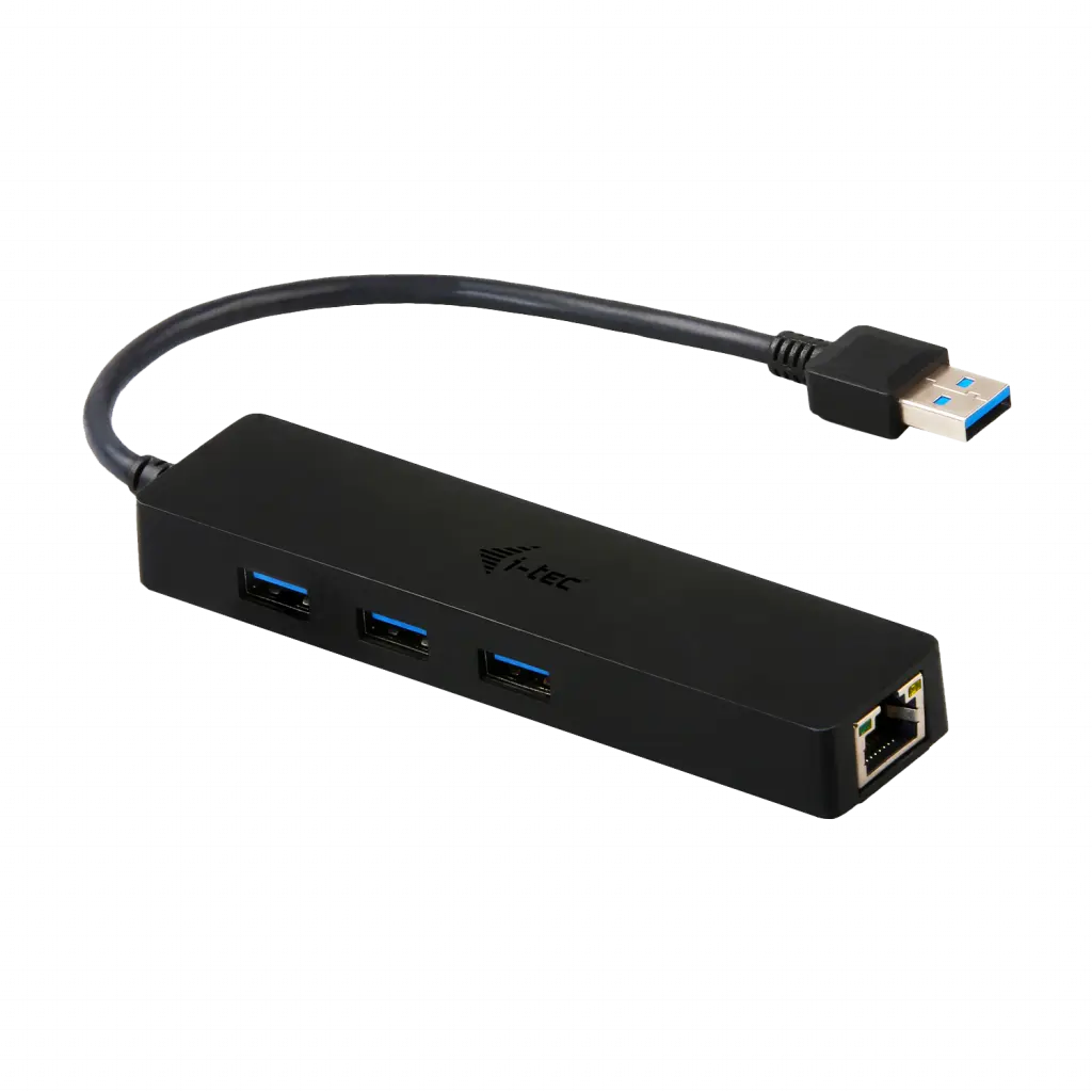 B-Ware I Tec Usb Hub Slim Verteiler Usb 3.0 Rj 45 Gigabit Ethernet Adapter Schwarz