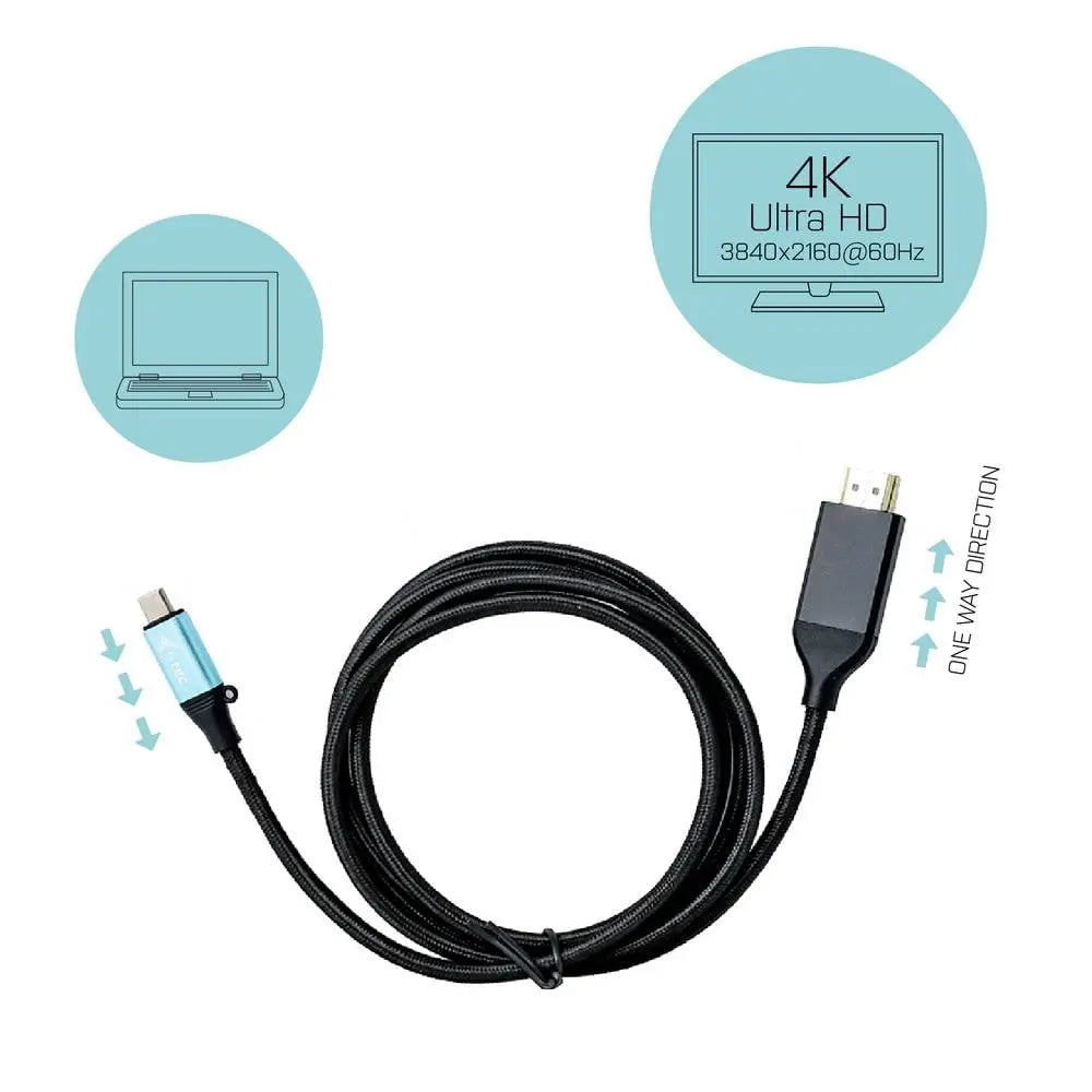 B-Ware I Tec Usb C Displaykabel Anschlusskabel Thunderbolt Hdmi 60 Hz Kabel Schwarz 2 M - 8595611703324