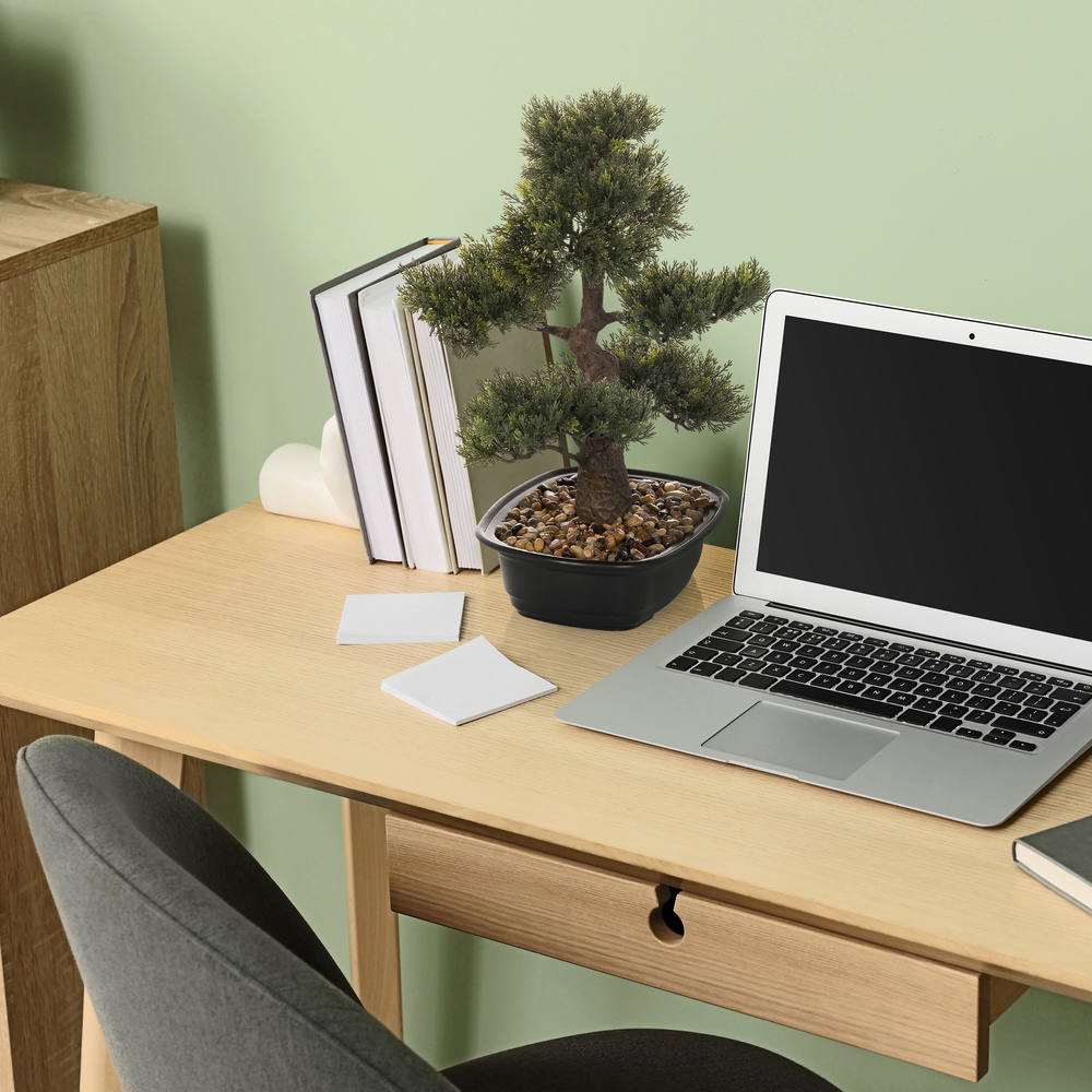 B-Ware Hjh Office Kunstpflanze Kunstbaum Bonsai 44 Cm Grün Künstliche Pflanze