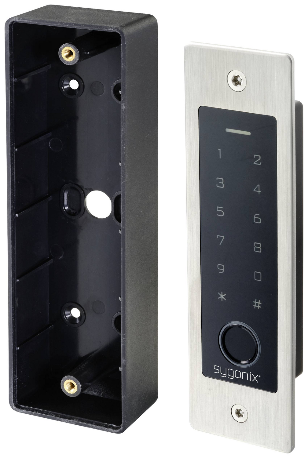 Sygonix SY-5231014 Fingerprint/RFID Zugangssystem Unterputz 12 V/DC 18 V/DC IP5