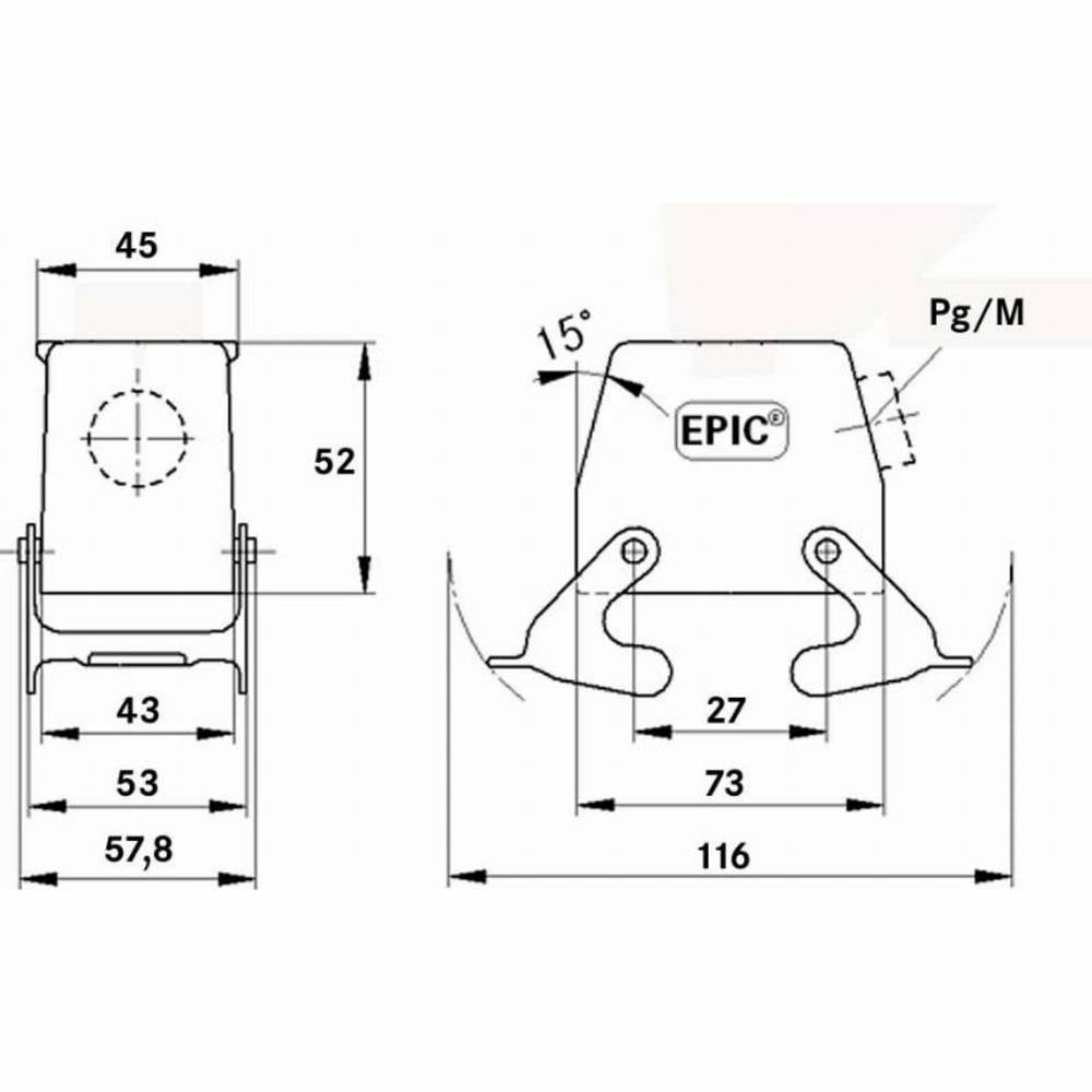 Lapp 19045000 Tüllengehäuse M20 Steckverbinder Gehäuse Steckverbinder 10 St. B-Ware - 4044773557633