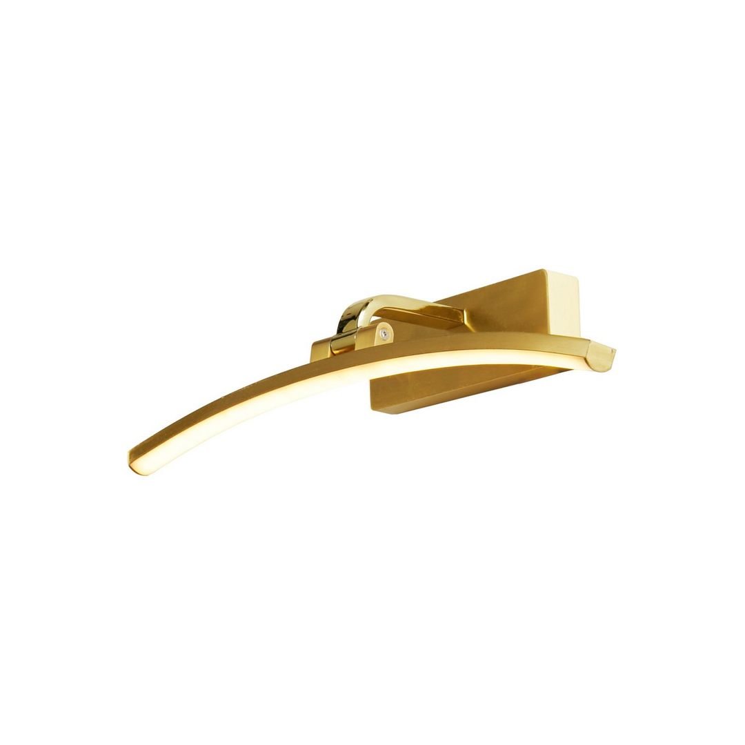 Searchlight Led Wandleuchte Santorini Breite 40 Cm Messing Neigbar Wandlampe B-Ware - 5053423255026