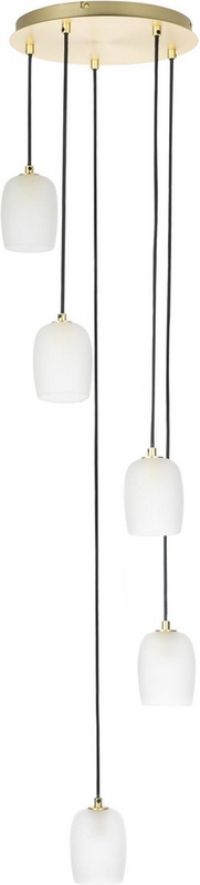 Suspension ronde à 9 lumières Lucande Taylan, plafonnier, spot