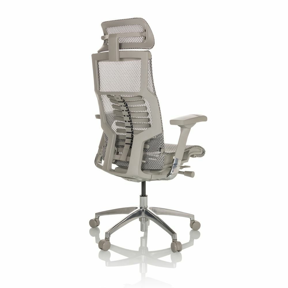 B-Ware Hjh Office Bürostuhl Chefsessel Dynafit Ii G Netzstoff Hellgrau Schreibtisch
