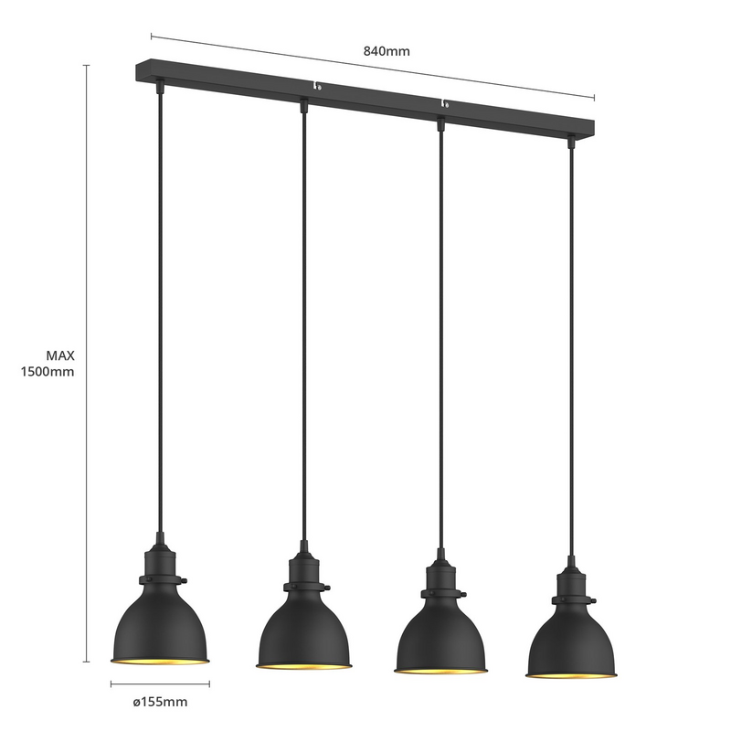 Suspension Lindby de qualité B, plafonnier Jasminka, lampe suspendue, lampe de salon 80
