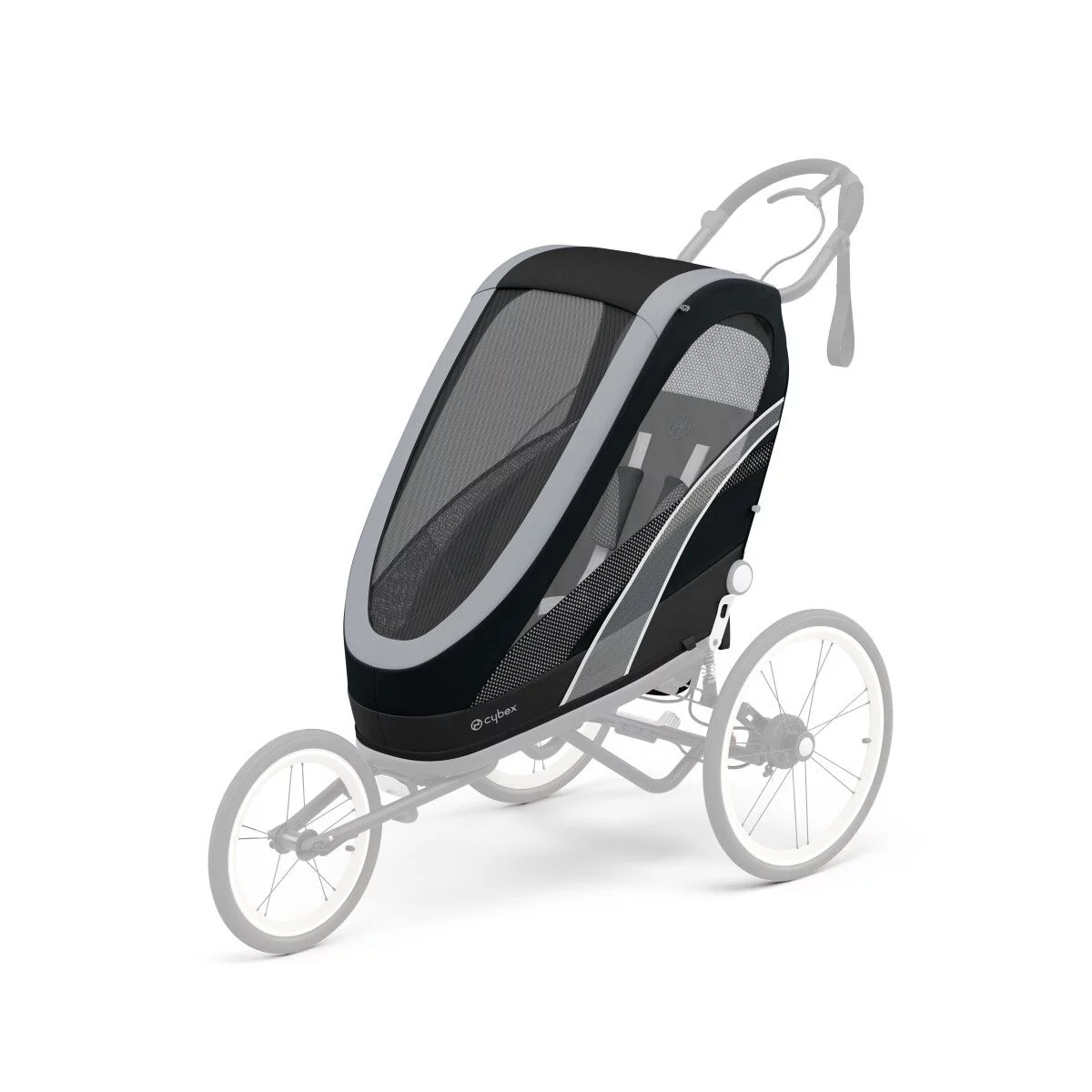 Cybex Zeno Seat Pack All Black Sportkinderwagen Kinderwagenaufsatz B-Ware