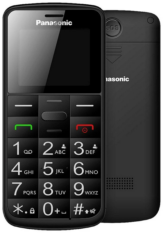 Panasonic Senioren-Handy Handy Dual-SIM Hörgerätekompatibel SOS-Funktion Schwarz