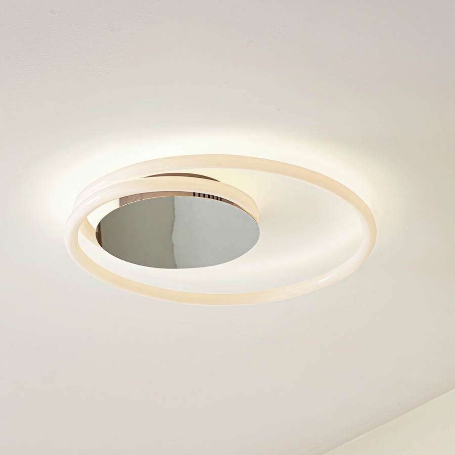 Lucande Led Deckenleuchte Valenora Chrom Weiß Pc ø 44 Cm Deckenlampe Lampe Spot B-Ware - 4251911791594