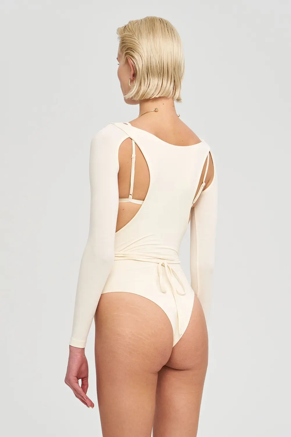 Iamnotbasic Margot Bodysuit Body Einteiler Damen Elfenbein Größe M B-Ware - 8682521044569