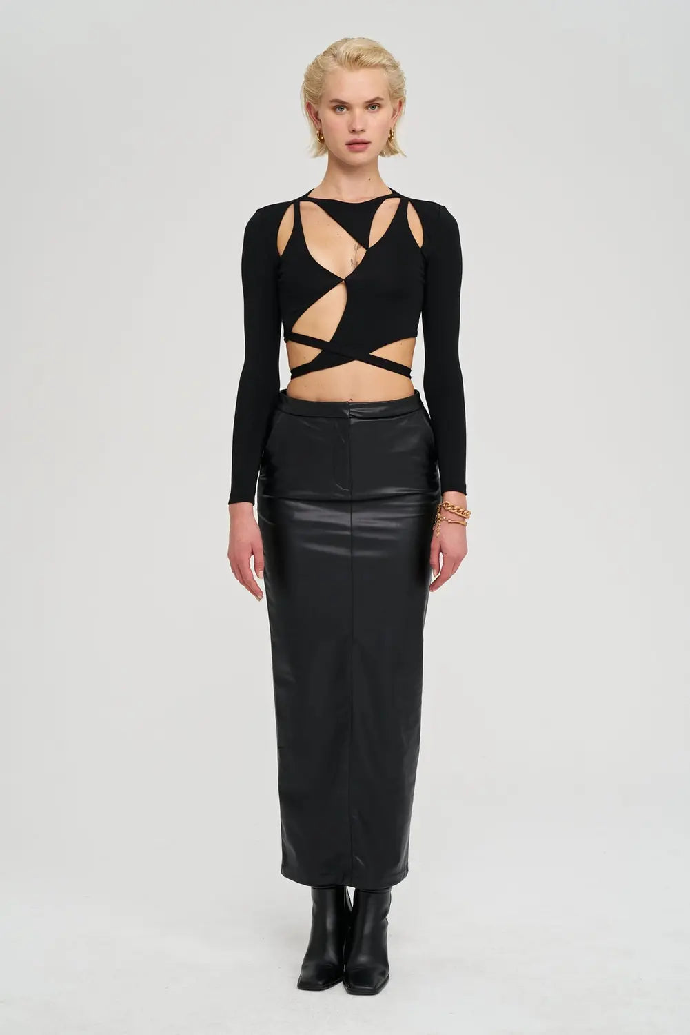 Iamnotbasic Alexis Top Oberteil Shirt Damen Schwarz Größe Xs B-Ware