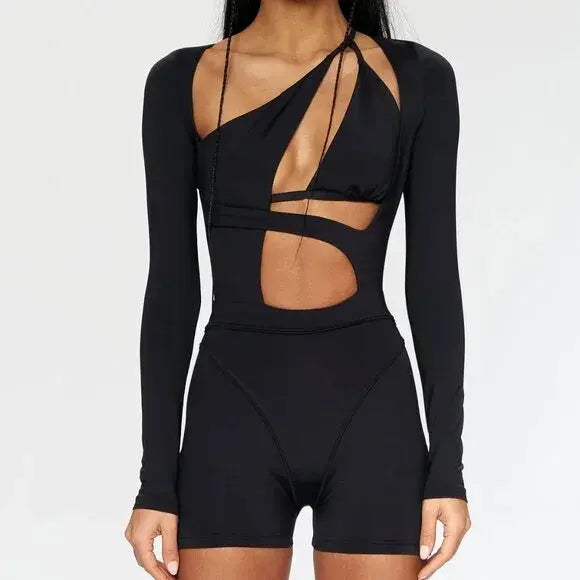 Iamnotbasic Astral Playsuit Jumpsuit Schwarz Größe Xs Einteiler Damen Overall B-Ware