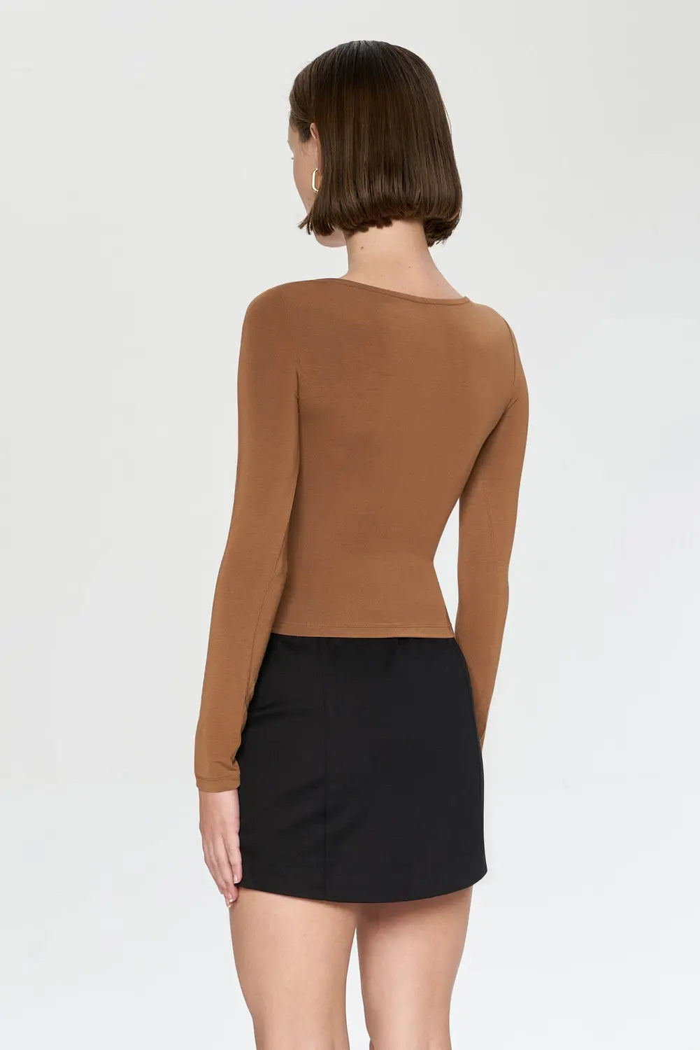 Iamnotbasic Riri Top Shirt Damenoberteil Braun Größe S B-Ware
