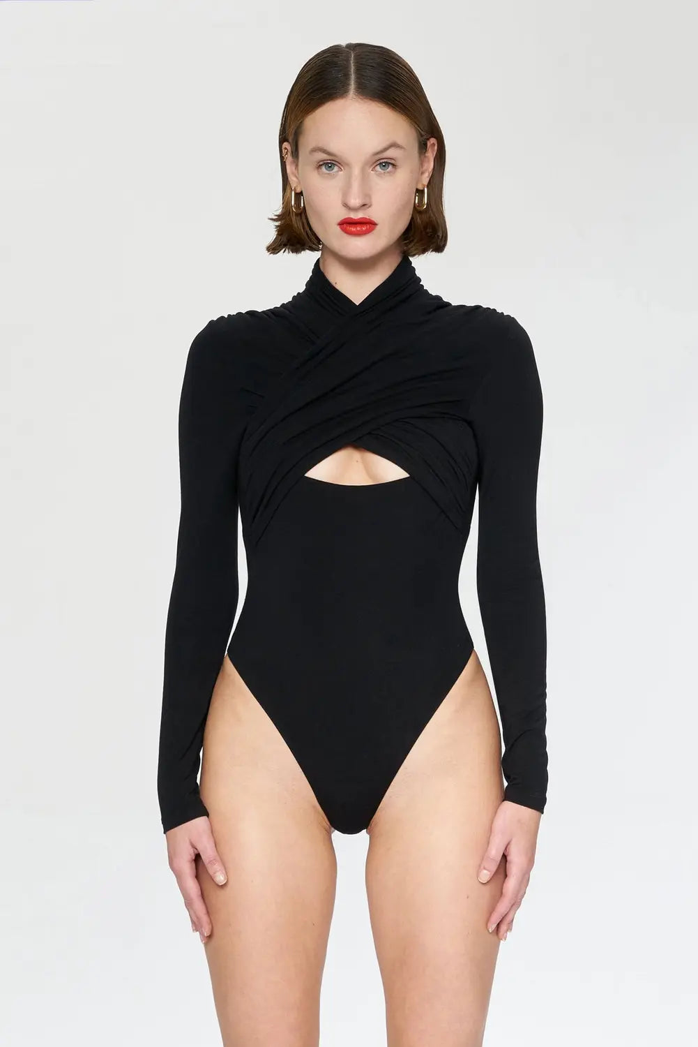 Iamnotbasic Lana Bodysuit Einteiler Damen Body Schwarz Größe M Fashion B-Ware