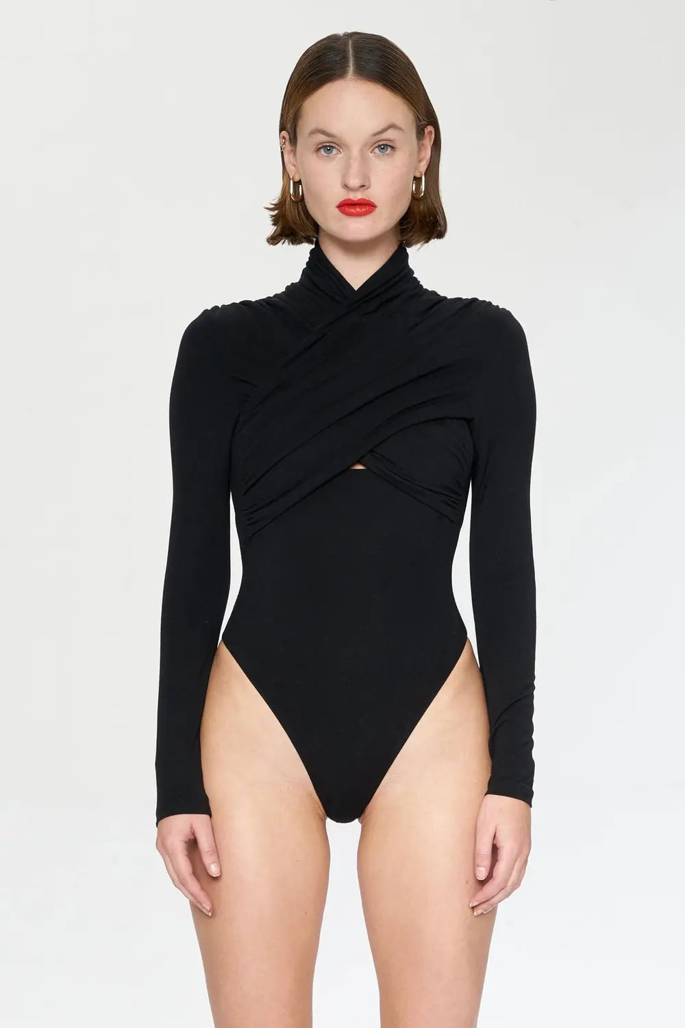 Iamnotbasic Lana Bodysuit Einteiler Damen Body Schwarz Größe M Fashion B-Ware