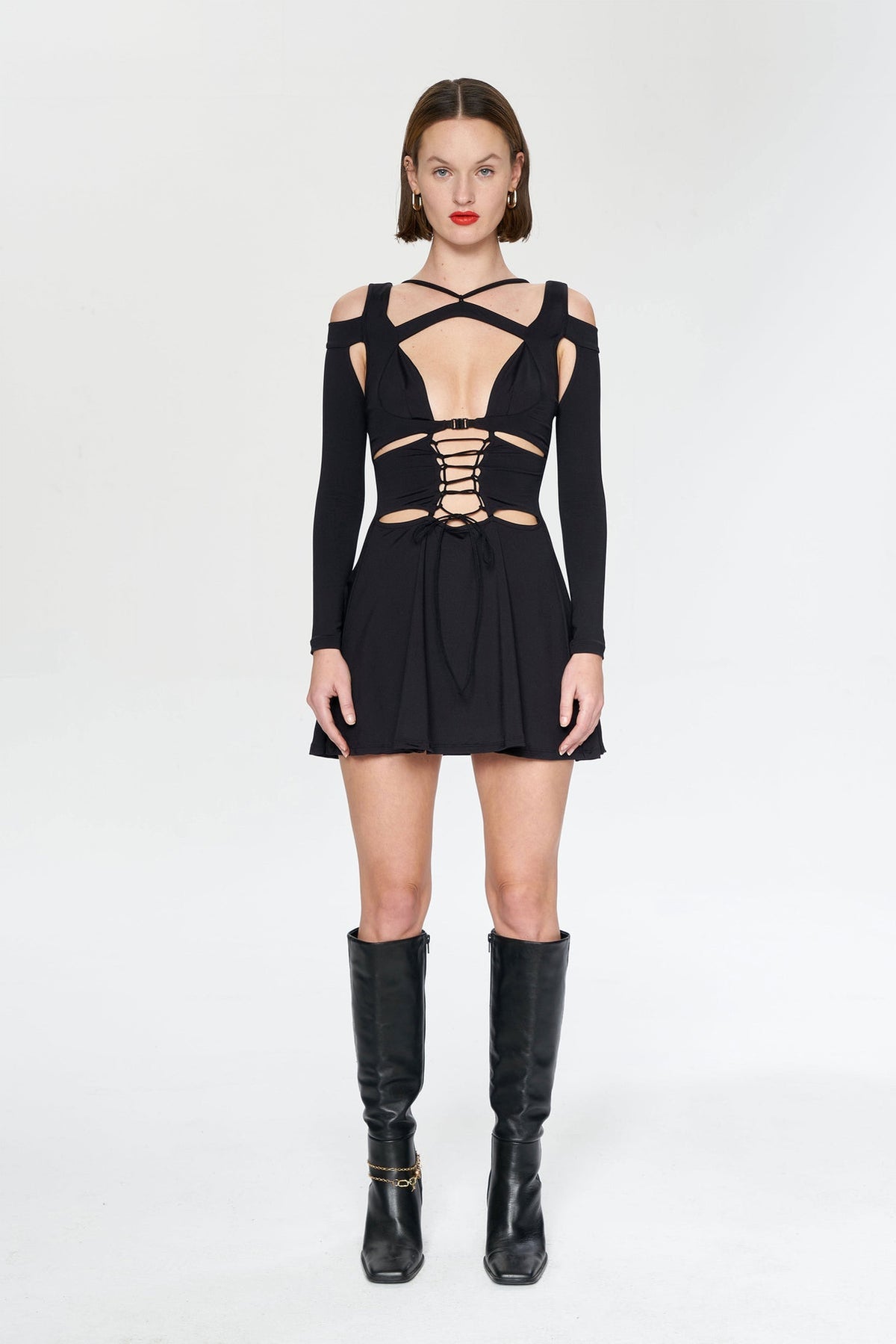 IAMNOTBASIC Blanca Kleid Dress Schwarz Damenmode Größe S - 8682521047096